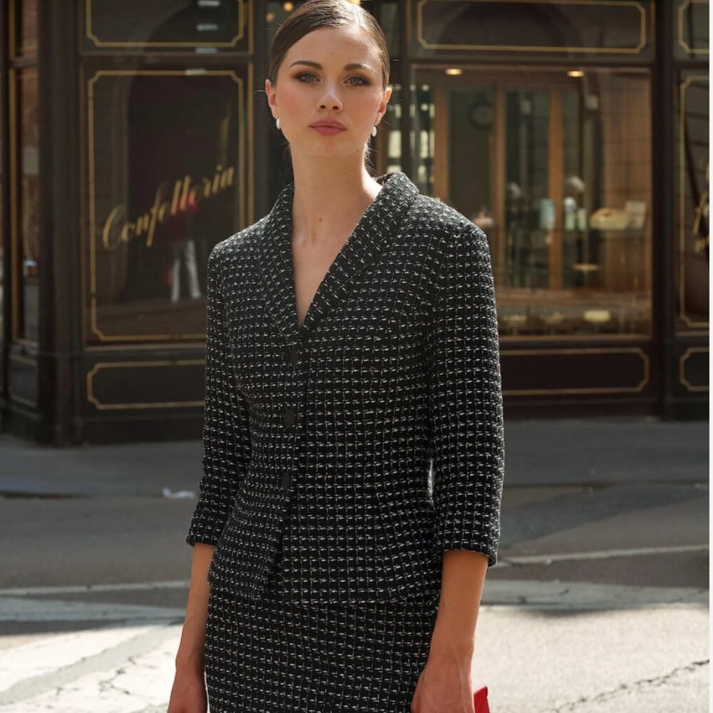 Gaala Tweed Blazer and Skirt, Size 4